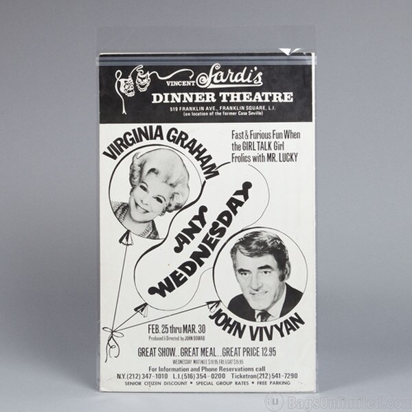 Window Card Movie Poster Polypropyl